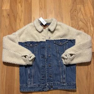 American eagle Sherpa jean jacket